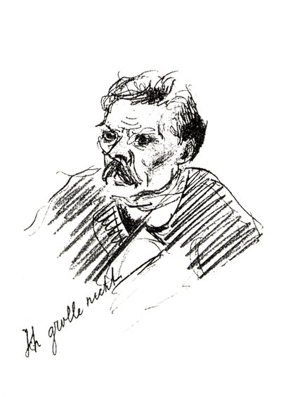 Maxim Gorki in Capri von Feodor Chaliapin